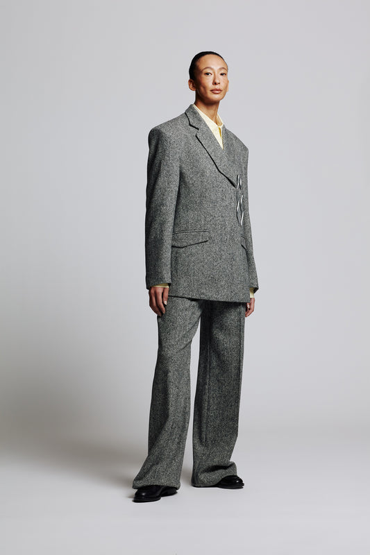 Hilma Blazer Salt and Pepper - made to order